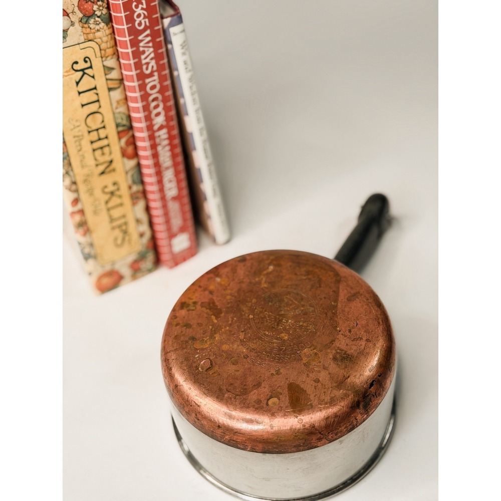 1801 Revere Ware Small Copper Clad Stainless Sauce Pan